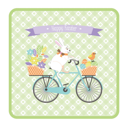 Easter Cartoon Pattern Coaster EASF0014